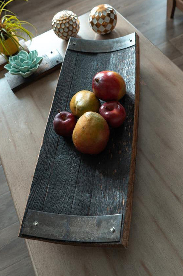 Handcrafted Whiskey Barrel Stave Centerpiece