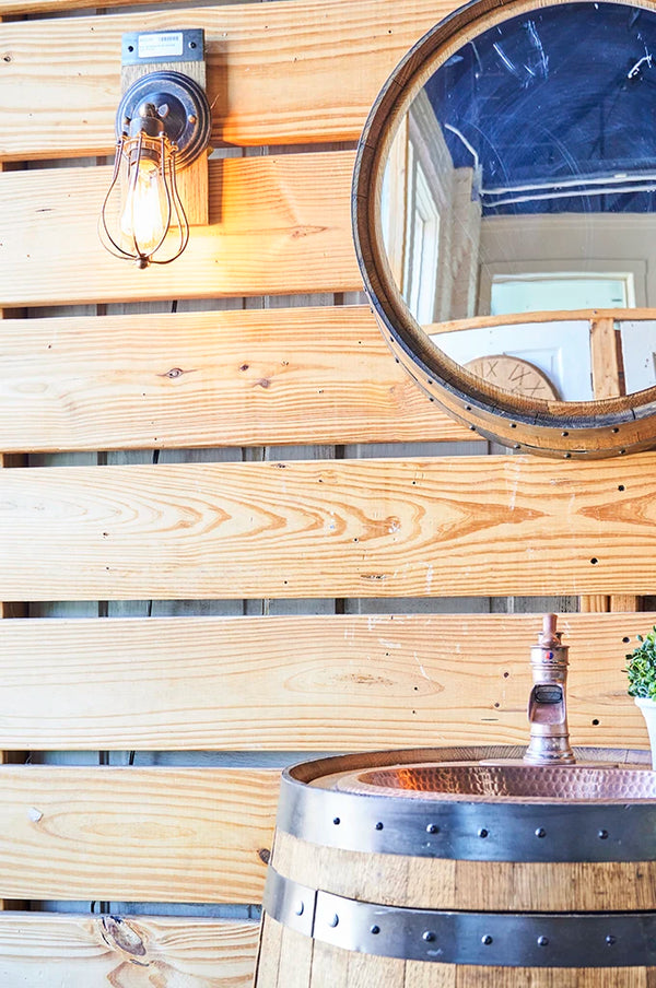 Whisky Barrel Wall Light