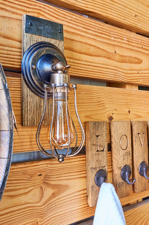 Whisky Barrel Wall Light