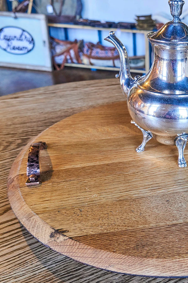 Whiskey Barrel Lazy Susan