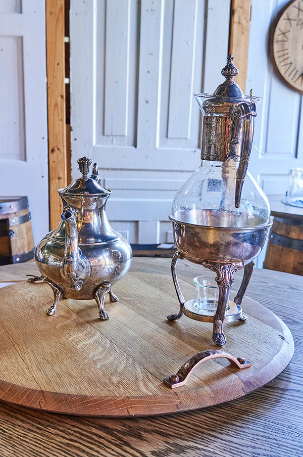 Whiskey Barrel Lazy Susan