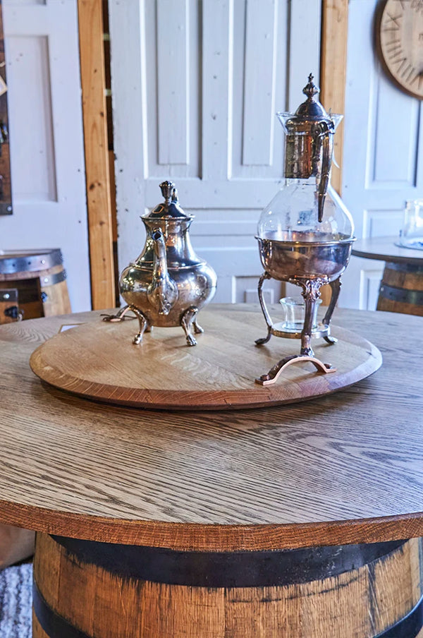 Whiskey Barrel Lazy Susan