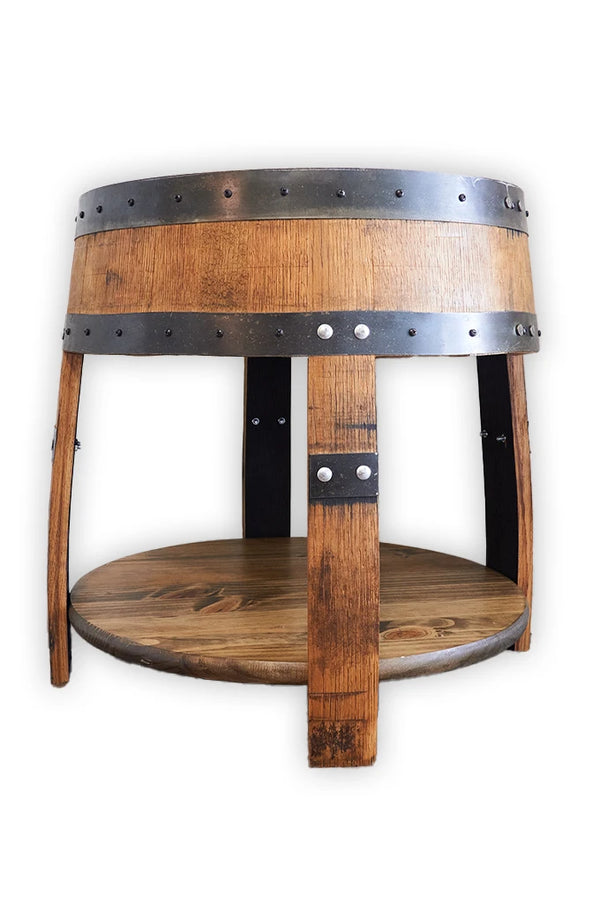 Whiskey Barrel Side/ End Table