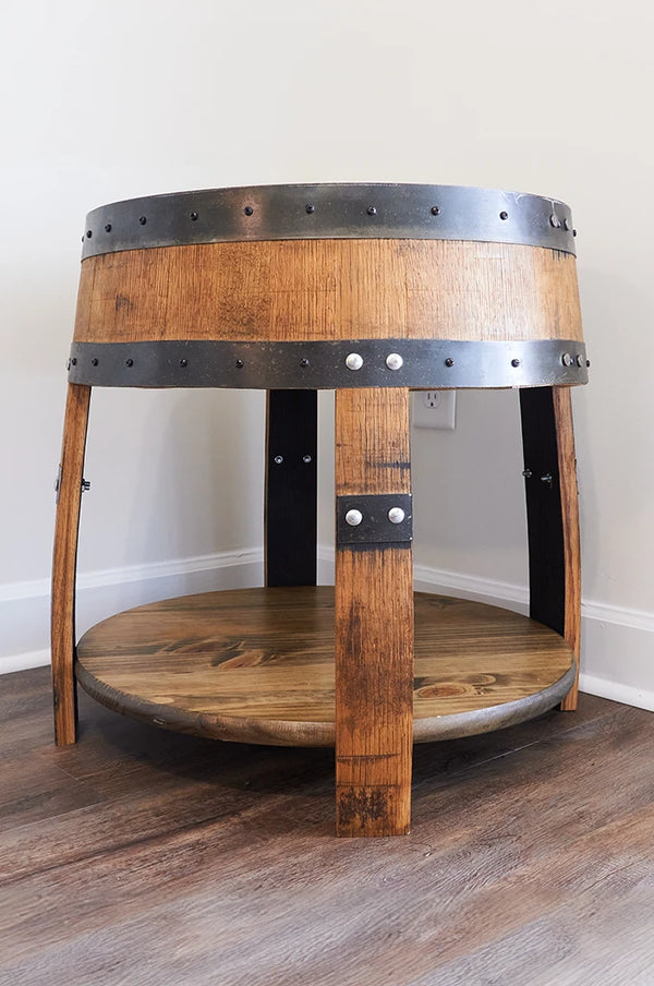 Whiskey Barrel Side/ End Table