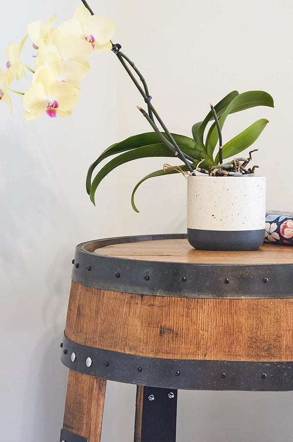 Whiskey Barrel Side/ End Table