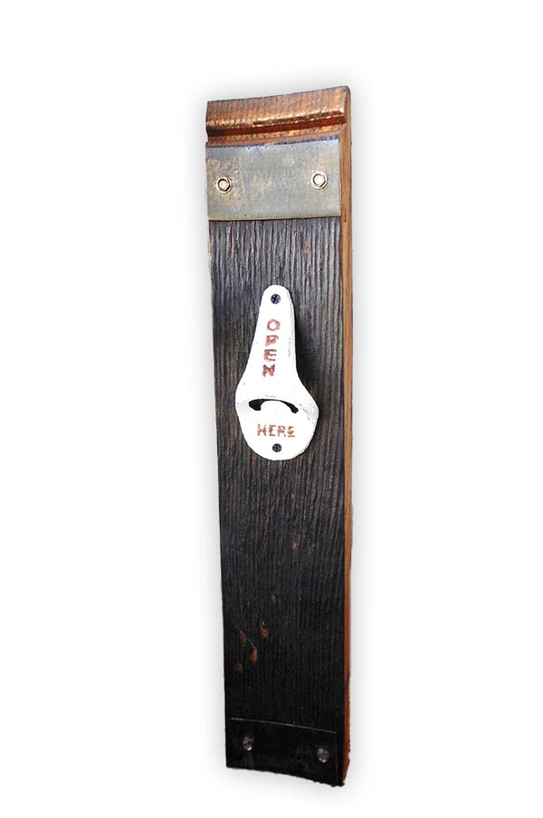 Wall mounted Whiskey Barrel Bottle Opener