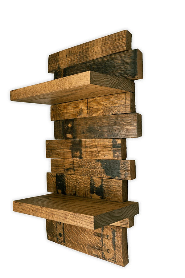 Whiskey Barrel Shelves