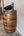 3/4 Whiskey Barrel Vessel Vanity with Black Hammered Sink and Faucet