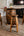 Whiskey Barrel table Set with Stools -Outdoor Barrel Table with Stools Set