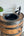 Half Whiskey Barrel Vanity Sink