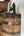 Half Whiskey Barrel Vanity Sink