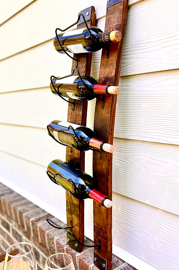 Wine Barrel Stave 5- Bottle Holder