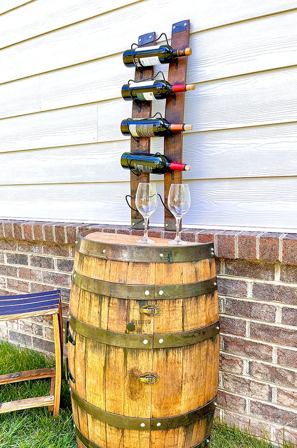 Wine Barrel Stave 5- Bottle Holder