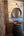 3/4 Whiskey Barrel Vanity with Black Hammered Sink and Faucet