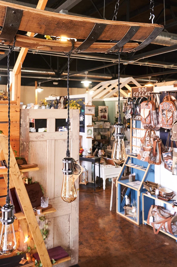 Whiskey Barrel Pendant Light