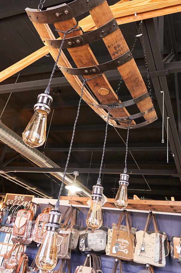 Whiskey Barrel Pendant Light