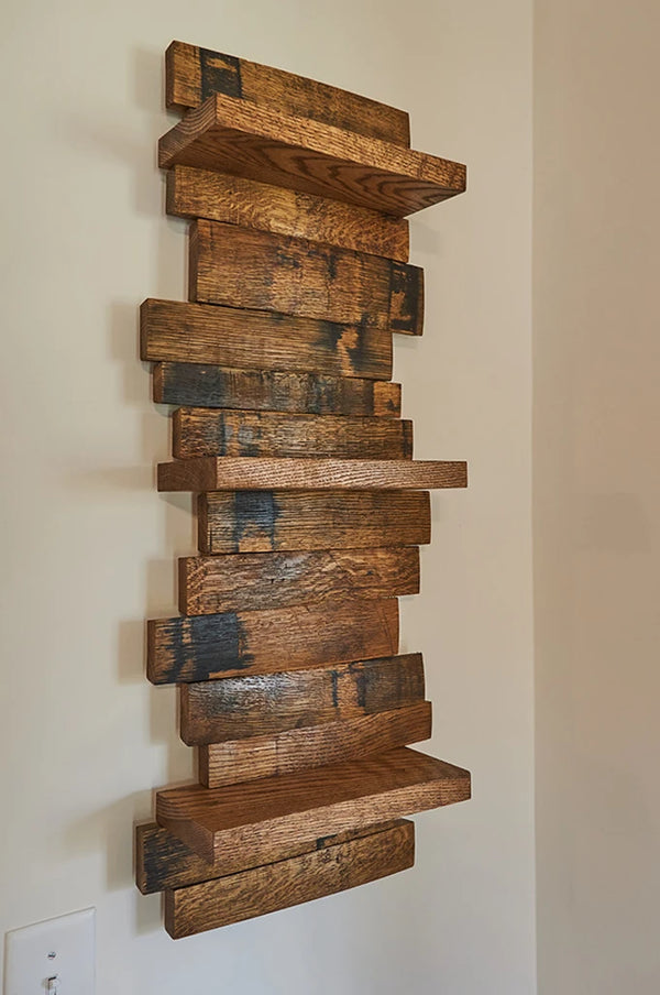 Whiskey Barrel Shelves