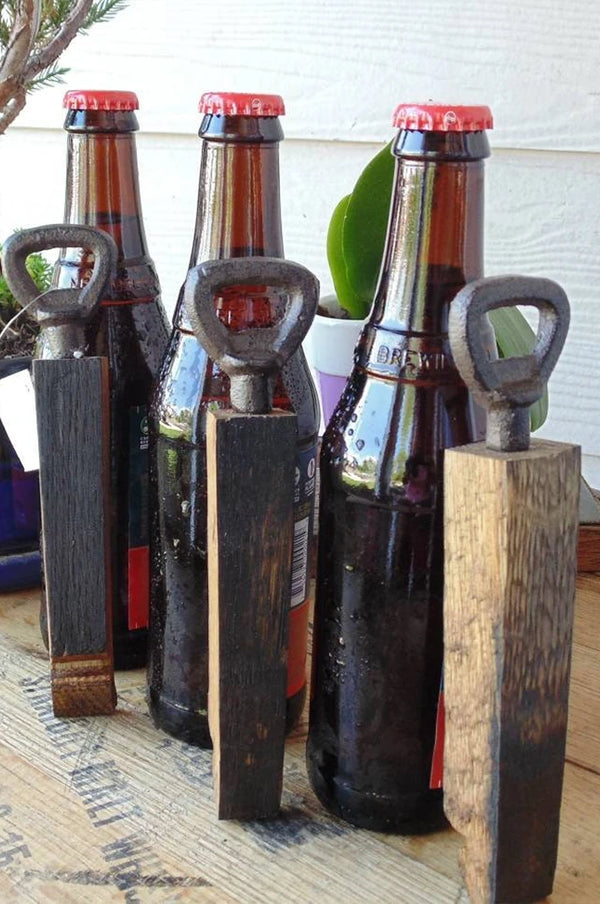 Whiskey Barrel Stave Bottle Openers